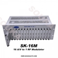 Adjacent Channel 16 In 1 Analog Headend For Hotel Cable TV System