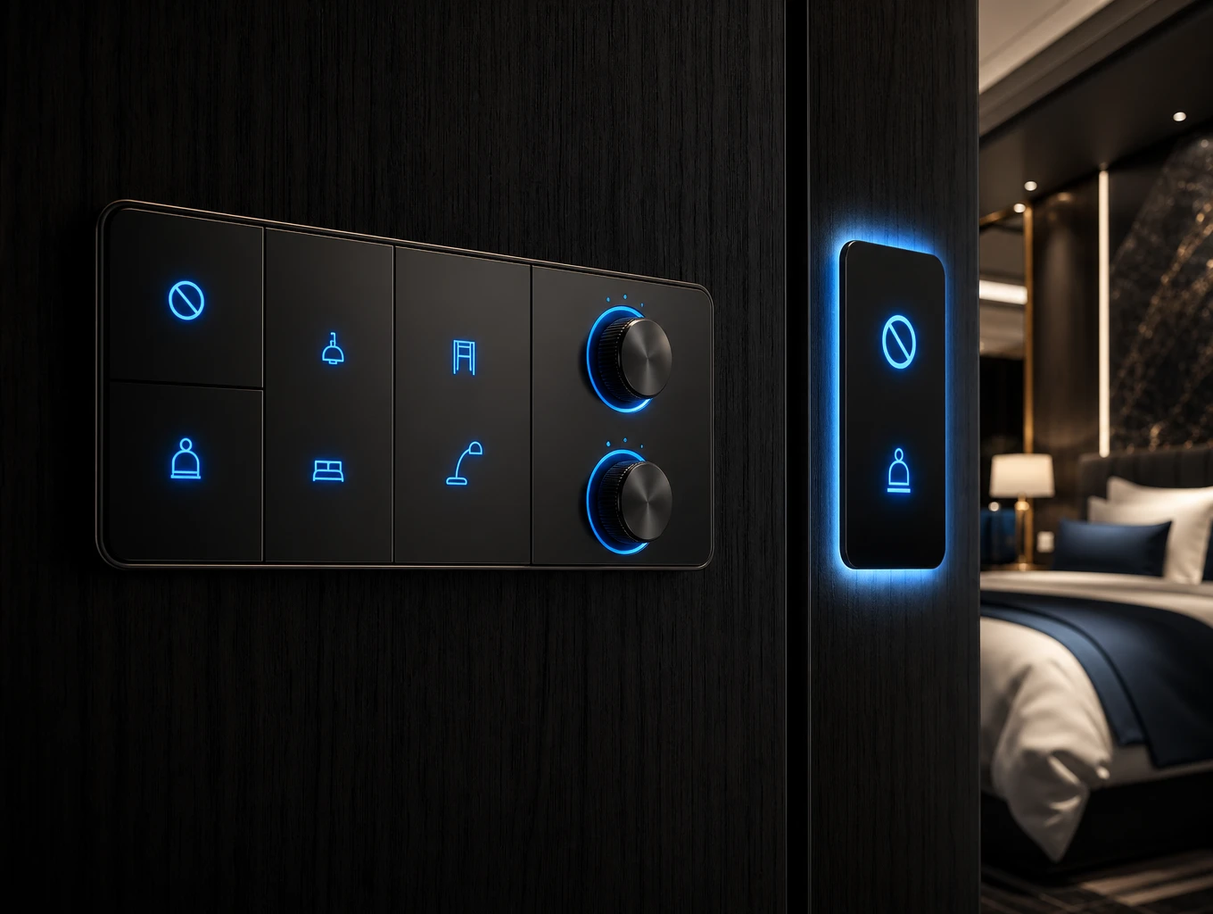 Multi-Gang Modular Integration & Instant DND/MUR Doorplate Synchronization