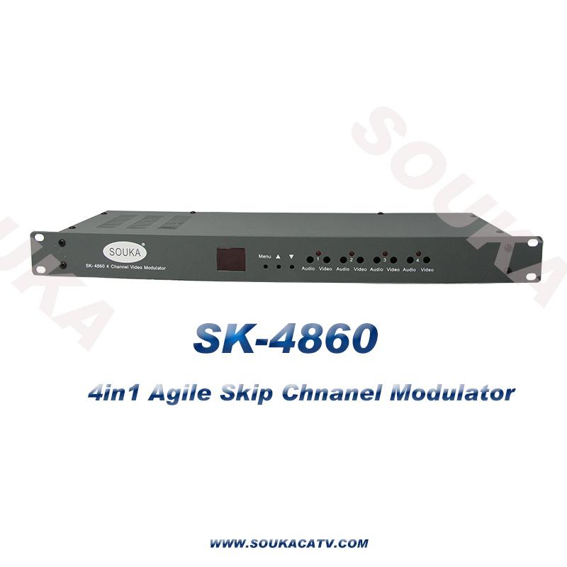 4 in 1 Agile TV Modulator for Cable TV System