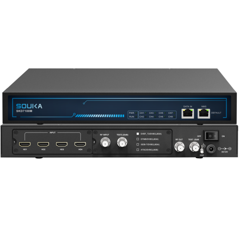 4 HD and 4 FTA DVB to RF Modulator