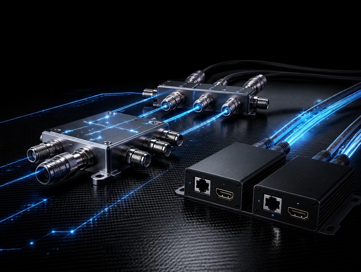 >100 dB RFI-Shielded Coaxial Passives & Zero-Latency 4K AV Extension