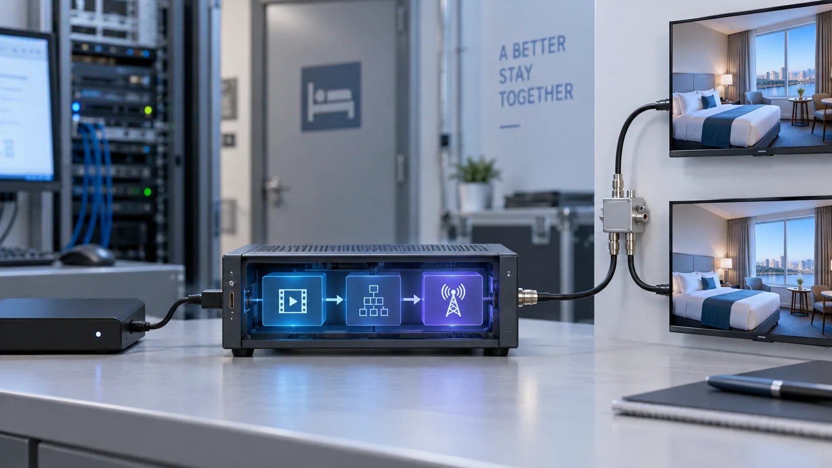 High Definition RF Modulator: Hotel Signal Flow Guide